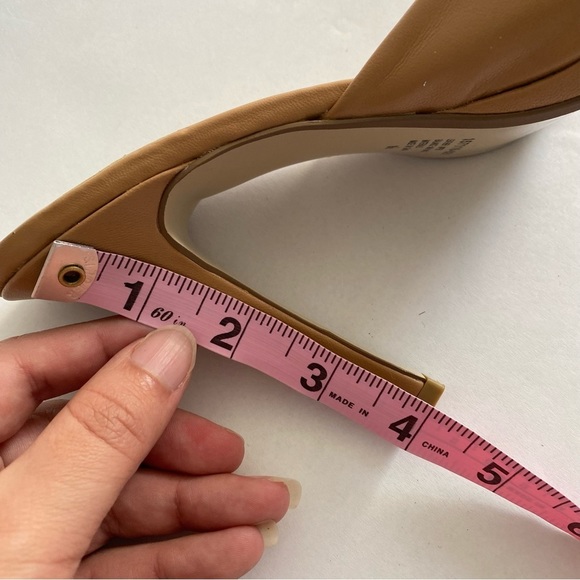 Colin Stuart Leather Peep Toe Mules 8.5 - Picture 6 of 12